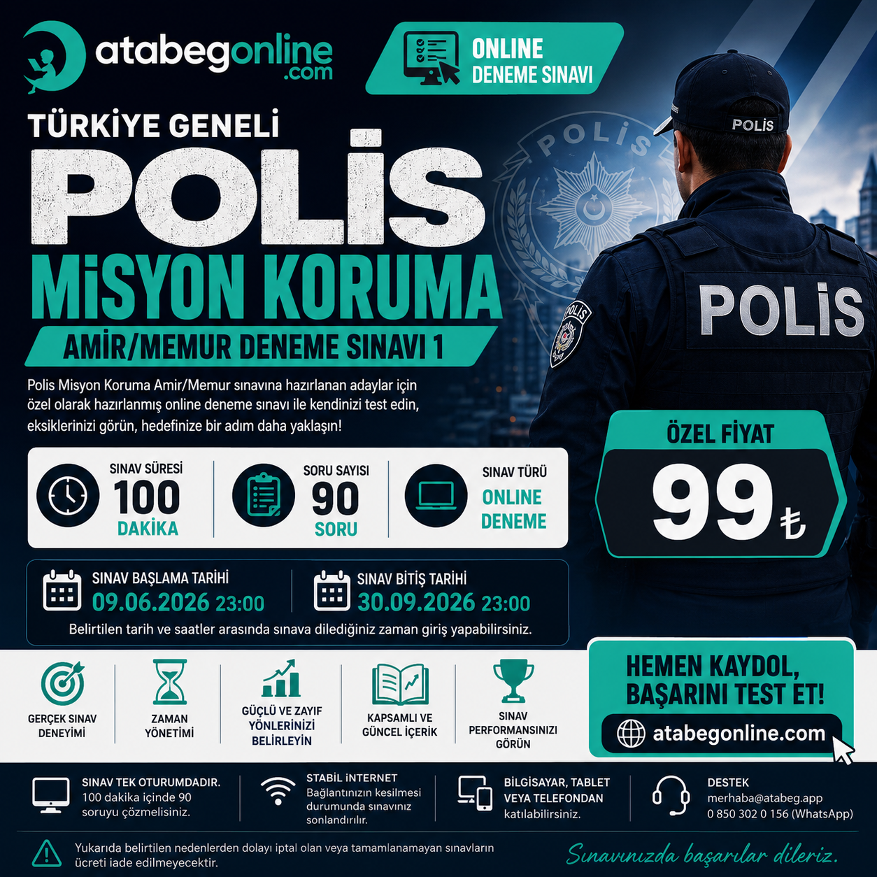 TÜRKİYE GENELİ POLİS MİSYON KORUMA DENEME SINAVI 1