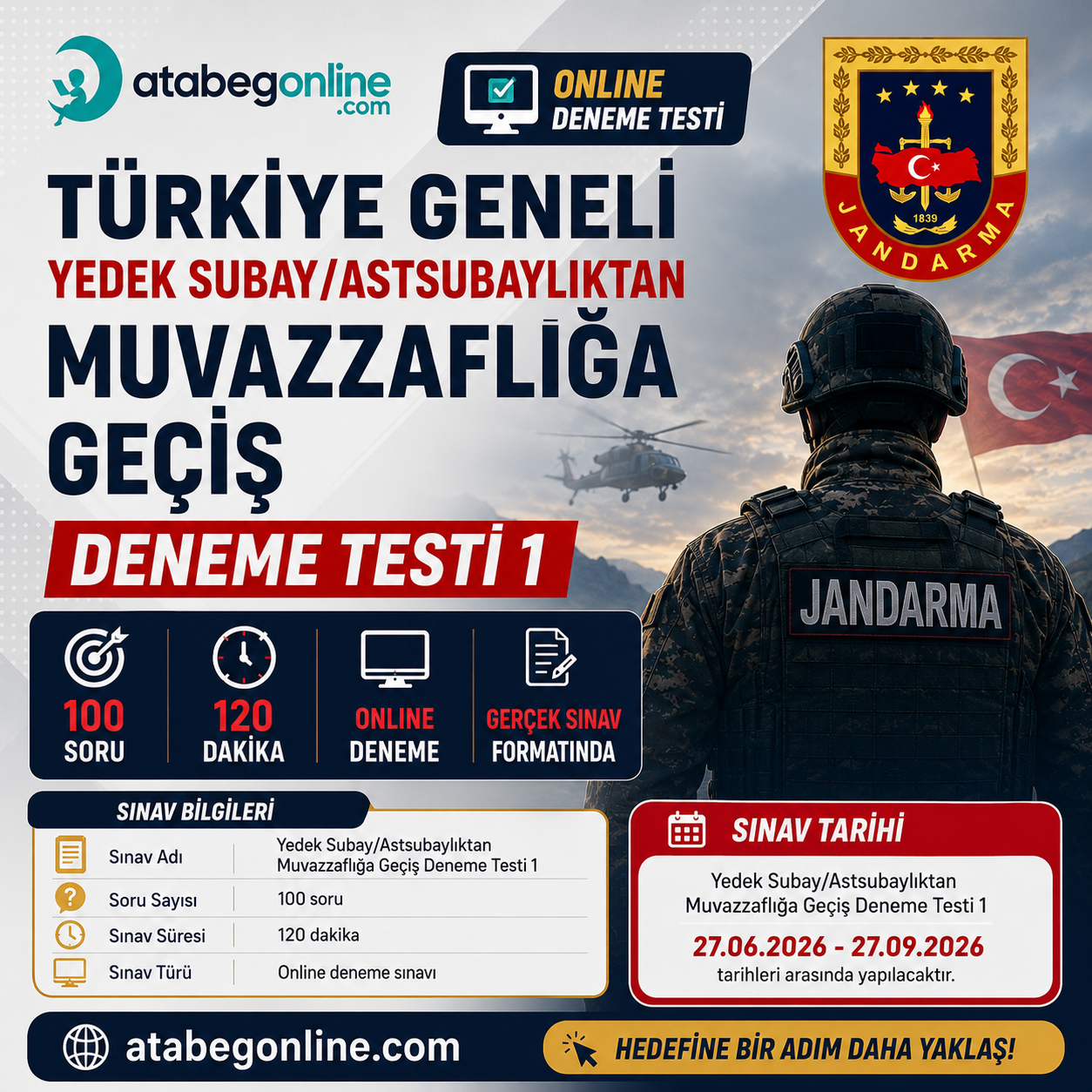 Yedek Subay/Astsubaylıktan Muvazzaflığa Geçiş Deneme Testi 1