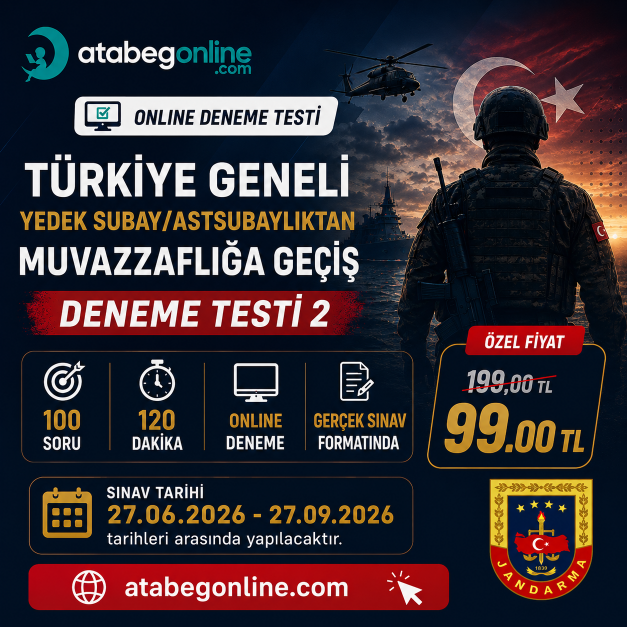 Yedek Subay/Astsubaylıktan Muvazzaflığa Geçiş Deneme Testi 2